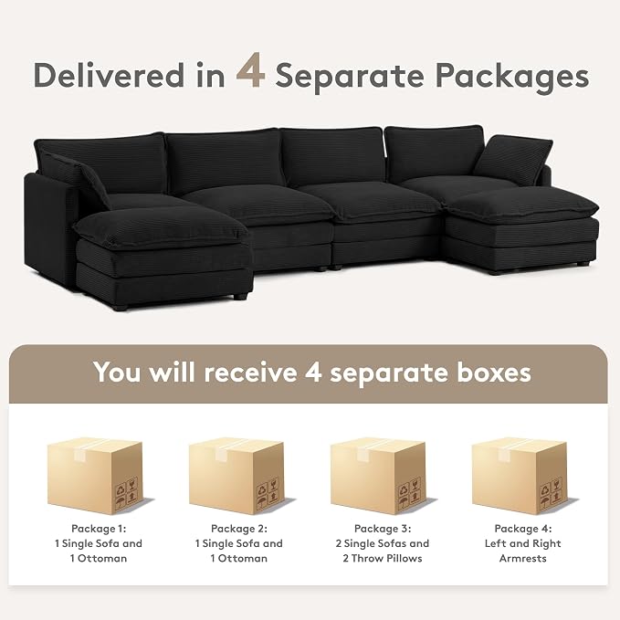 ROWHY 148'' Sectional Cloud Couch - Image 5