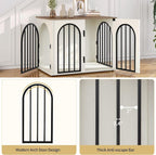 Hzuaneri 26.8'' Wooden Dog Crate Furniture, Indoor Dog Kennel Dogs Cage - Image 5