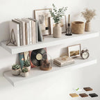 12 inch Deep Floating Shelves for Wall, 55 inch Wide Engineered Wood Wall by Venusmiles