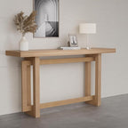 Console Table 59.05" Wood Narrow Entryway Modern Extra Long Decorative Sofa - Image 3