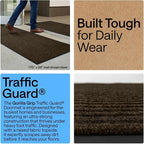 GORILLA GRIP Waterproof Traffic Guard Door Mat, 2 Pack, Indoor Outdoor Heavy - Image 3