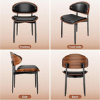 YaFiti Dining Chairs Set of 8, Dining Room and Kitchen Chairs, Mid Century - Image 4