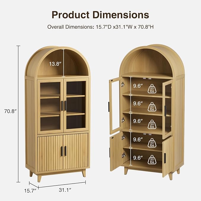 FiveWillowise Arched Cabinet - Image 2