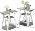 FROMJBEST End Tables Living Room Set of 2, Nightstand by FROMJBEST