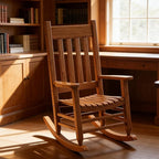 Oversized Outdoor Wooden Rocking Chair - Image 4