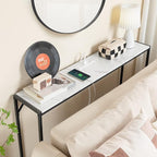 MAHANCRIS Console Table, Narrow Sofa Table Behind Couch, 43.3” Entrance Table - Image 4