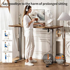 Veken 55 Inch Large Electric Standing Desk, Heights Adjustable, Sit to Stand Up - Image 6