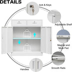 Wanfu Metal Storage Cabinet, Locking Storage Cabinet - Image 6