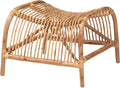 bali & pari Lamaria Modern Bohemian Natural Rattan Footstool by balipari
