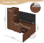 3More Shoe Organizer Cabinet, Entryway Bench - Image 2