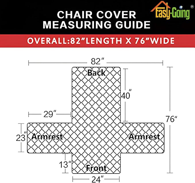 Easy-Going Reversible Couch Cover, Small Chair, Camel/Ivory | Machine Washable - Image 6