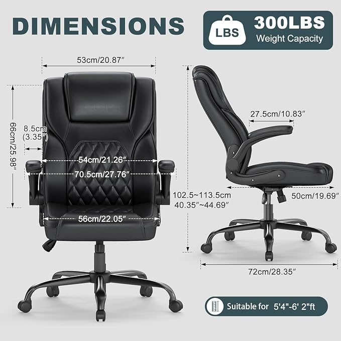 AnyGod Executive Office Chair, Comfy Ergonomic Computer Desk Chairs - Image 2