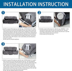 ULTICOR Velvet 8-Pieces Recliner Sofa Covers Stretch Reclining Couch Covers - Image 8