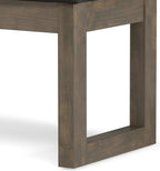 SIMPLIHOME Milltown Small Ottoman Bench - Image 9