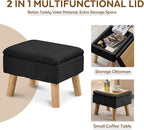 Storage Ottoman, Small Foot Stool Ottoman - Image 5