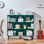 LEYAOYAO 10 Cube Bookshelf, 3 Tier Modern Wide Bookcase - Image 4