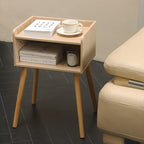 MaxSmeo Nightstand, Mid Century Modern Side Table Bedroom - Image 2