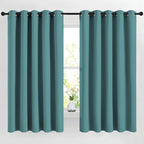 NICETOWN Blackout Curtains 66 inches Long, Grommet Window Treatment Energy by NICETOWN