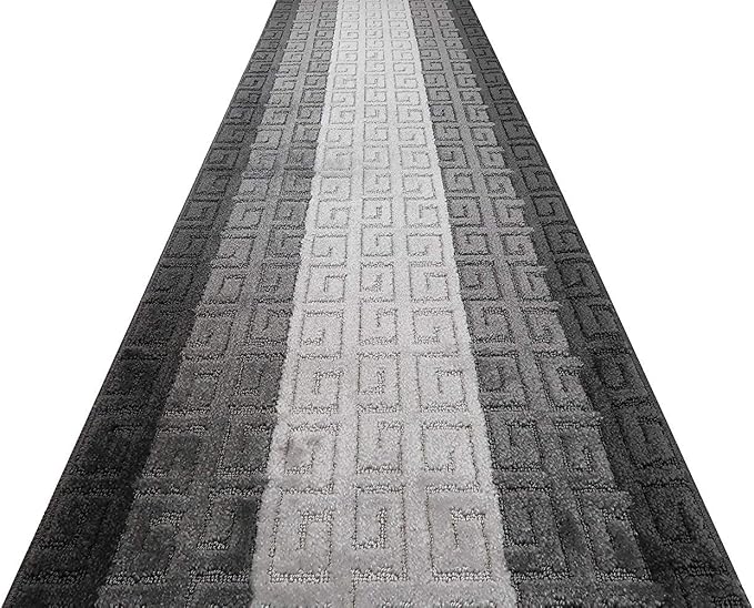 31 Ft Gray Extra Long Hallway Runner Rug, Non Slip Washable, Pet Friendly | - Image 4