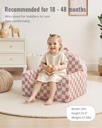 Blissful Diary Toddler Chair, Snuggly Soft Kids Sofa Chair, Supportive Toddler - Image 4