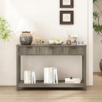 RUSTOWN Fluted Wood Console Table - Image 7