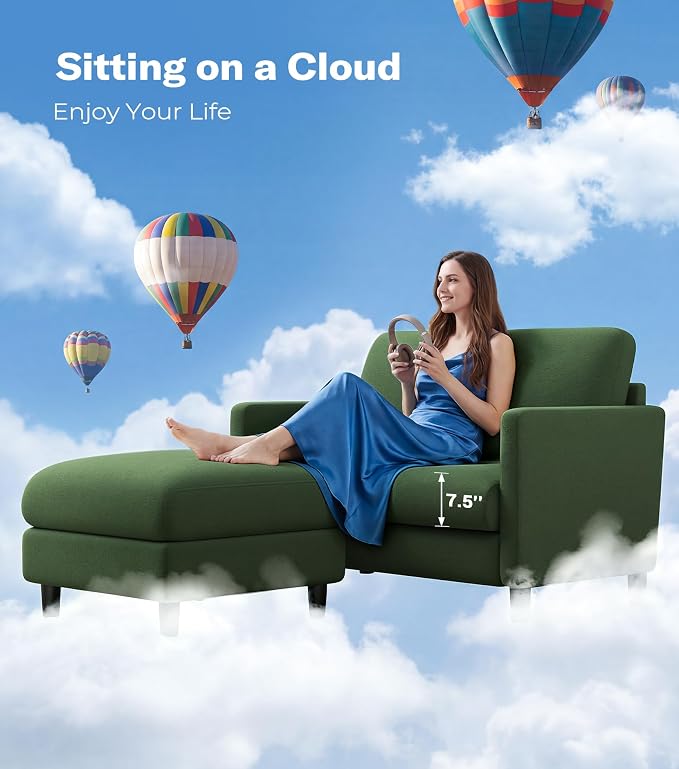 Welzona Loveseat, Comfy Teddy Love Seat - Image 4