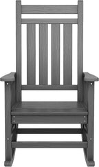 SERWALL Outdoor Rocking Chair Set of 2, HDPE Rocking Chairs - Image 8