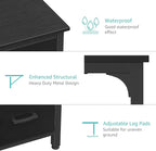 Lufeiya Computer Desk with File Drawers Cabinet, 47 Inch Reversible Home Office - Image 8