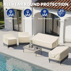 Extra Heavy Duty Outdoor Couch Cover Waterproof, Extra Large 3-Seater Patio - Image 7