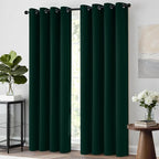 Yakamok Room Darkening Curtains 52x63 inch Pine Tree Green-Living Room | 2 - Image 7