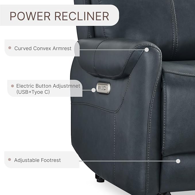 KISLOT Leather Recliner Chair Set of 2, Wall Hugger RV Recliners - Image 6