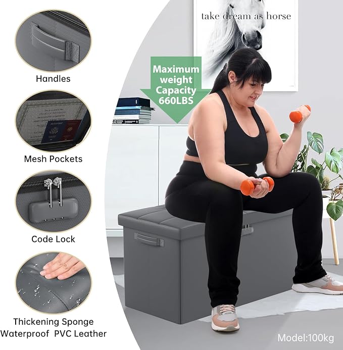 DocSafe Storage Ottoman Bench - Image 4