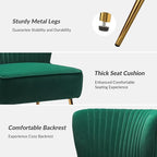 HULALA Home Velvet Accent Chair, Modern Upholstered Cute Side Chair - Image 6