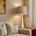 Oneach 25.75" White Table Lamp Set of 2, Modern Vintage Bedside Table Lamps - Image 3