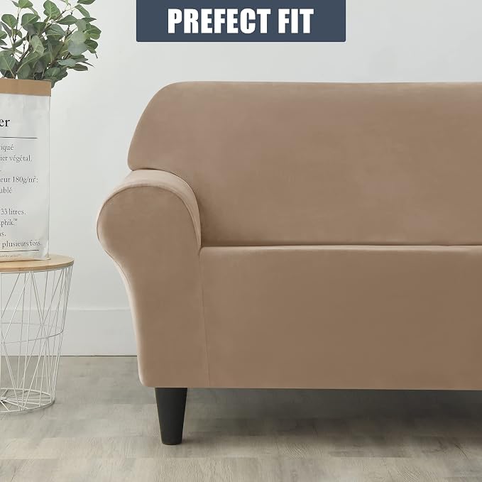 Stretch Sofa Slipcover, Soft Thick Velvet Couch Sofa Cover Furniture Protector - Image 4