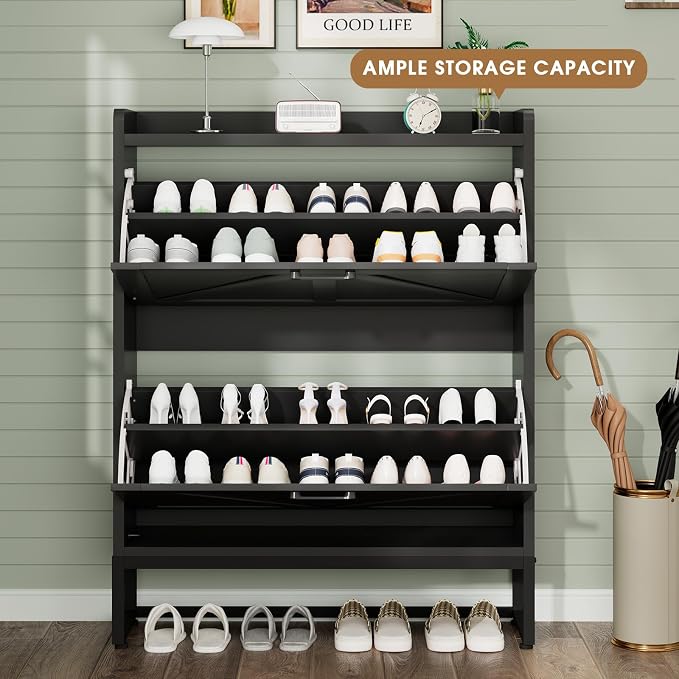 GRUSIGN Shoe Cabinet, Shoe Storage Cabinet - Image 3