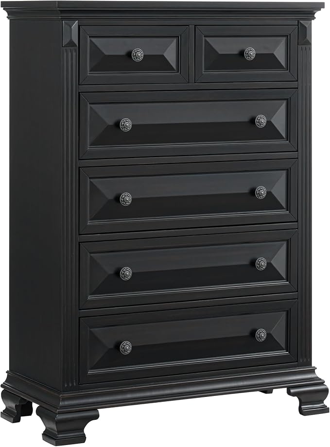 Picket House Furnishings Sumner King Panel 5PC Bedroom Set in Black - Image 6