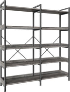 Huuger 5 Tier Bookshelf, Display Bookshelf by Huuger