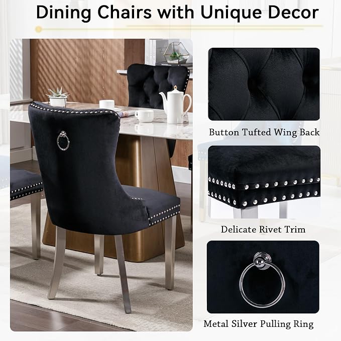 Henf 7 Piece Extendable Dining Room Table Set - Image 8