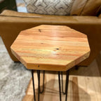 Modern Timber Craft Reclaimed Wood Hairpin Leg Table | 16" Rustic Small - Image 3