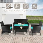 FDW Rattan Furniture Wicker Chair Patio Bristo Set - Image 4