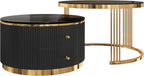Merax 2-Piece Round Nesting Coffee Table Set - Image 9