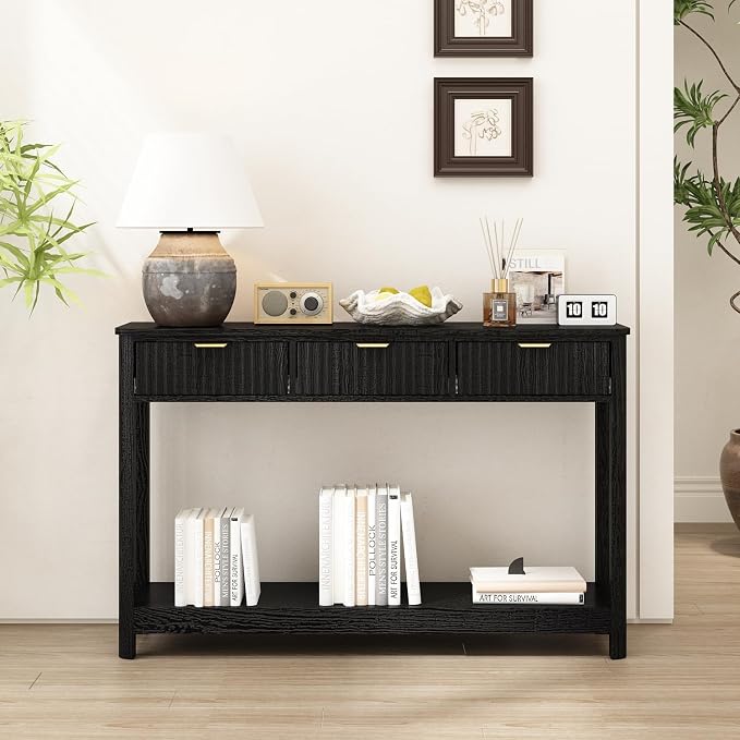 RUSTOWN Fluted Wood Console Table - Image 8