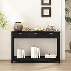 RUSTOWN Fluted Wood Console Table - Image 8