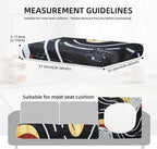 8Pcs Outdoor Cushion Covers, Elastic Patio Cushion Covers | Washable, - Image 2