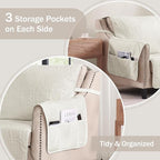 Soft Quilted Couch Cover with Pockets - Image 4