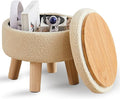 Wimarsbon Storage Ottoman, Modern Round Footrest by Wimarsbon