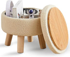Wimarsbon Storage Ottoman, Modern Round Footrest by Wimarsbon