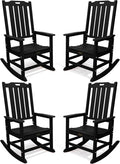THOEOE Oversized Rocking Chair Set of 4, Outdoor Rocking Chair by THOEOE