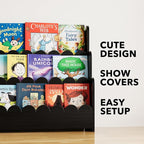 SpaceAid 3-Tier Scalloped Bookshelf, Montessori Bookcase - Image 7